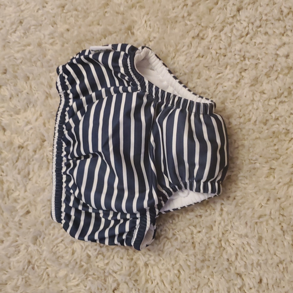 5 For $25 Green Sprouts Striped Navy and White Kids Swim‎ Diaper Size 24 Months